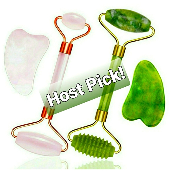 Other - Rose Quartz Beautiful Facial Roller Kit